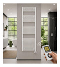 Seche-serviettes electrique pre-rempli 1775x600 mm blanc
