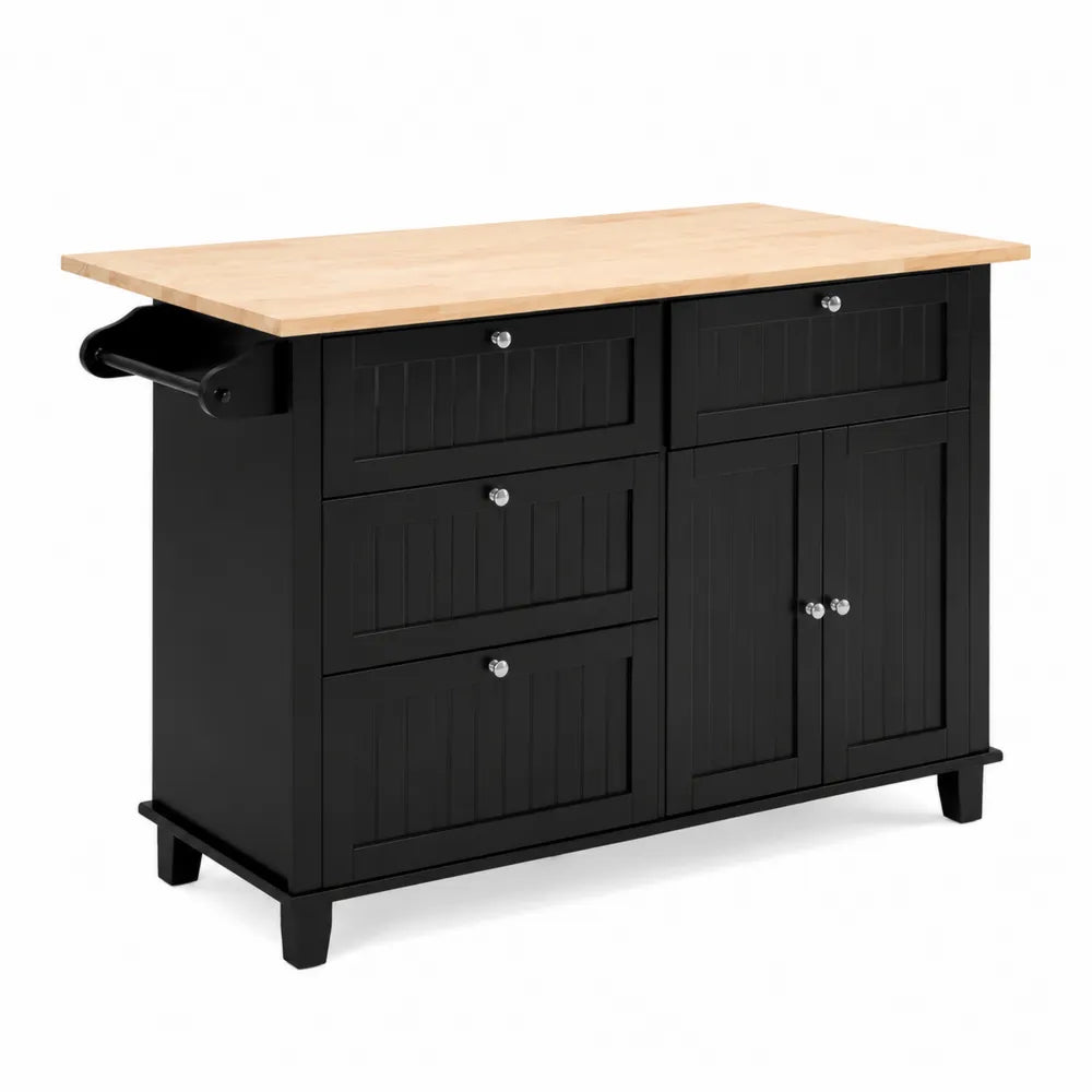 Mueble de Cocina Negro con Encimera de Made