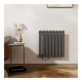 Radiateur compact 630x620 mm anthracite simple panneau 450W