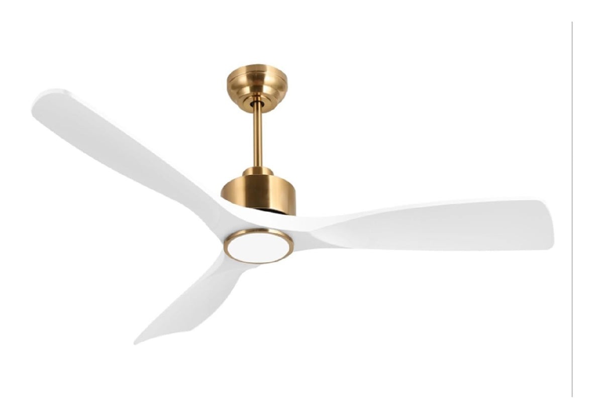 Ventilateur plafond intelligent 132 cm LED tricolore telecommande memoire DC reversible