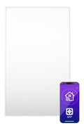 Panneau infrarouge 600 W mural Wi-Fi salle de bain IP24