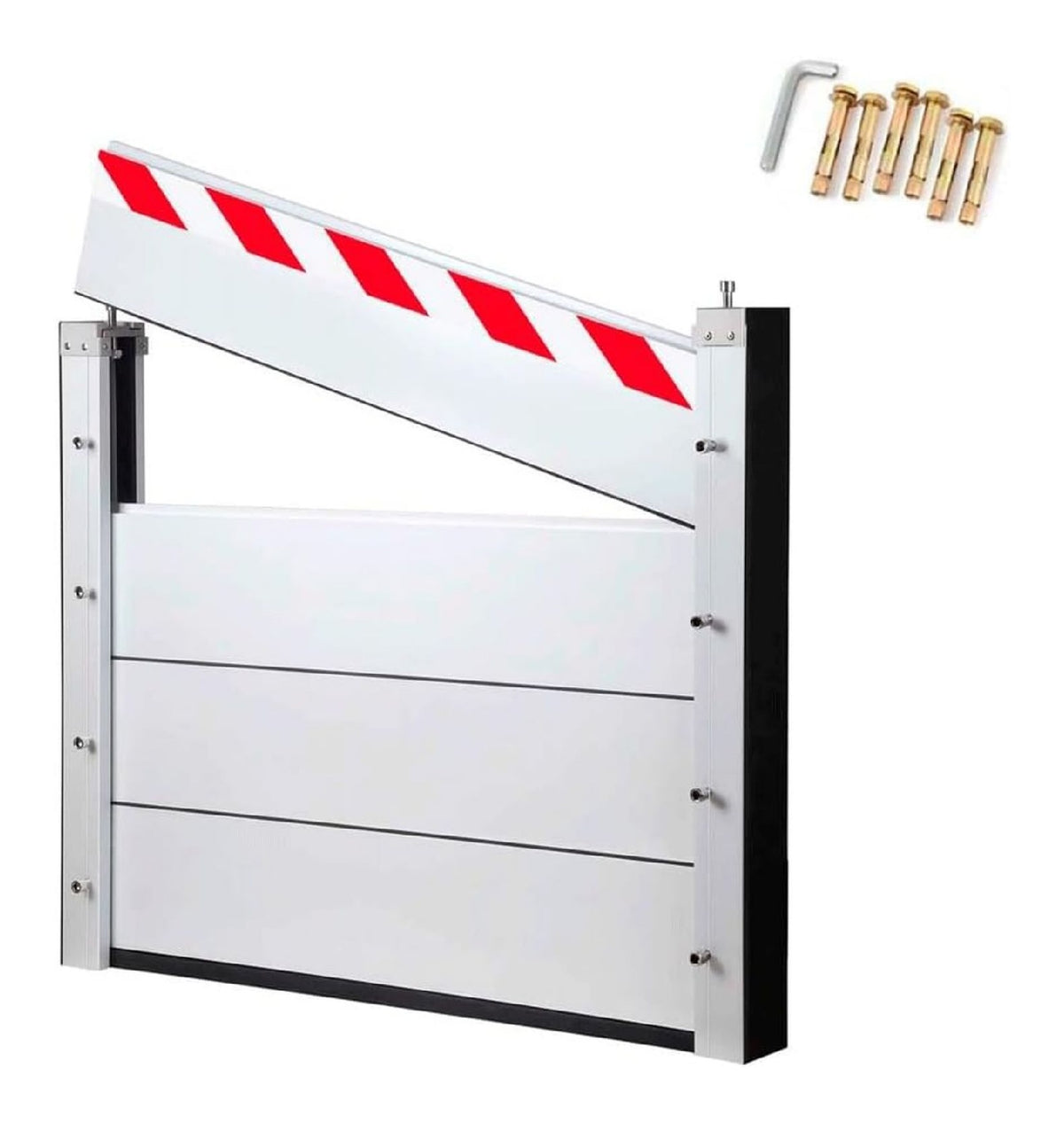 Barriere anti-inondation aluminium 118x40 cm mobile usine entrepot cour maison