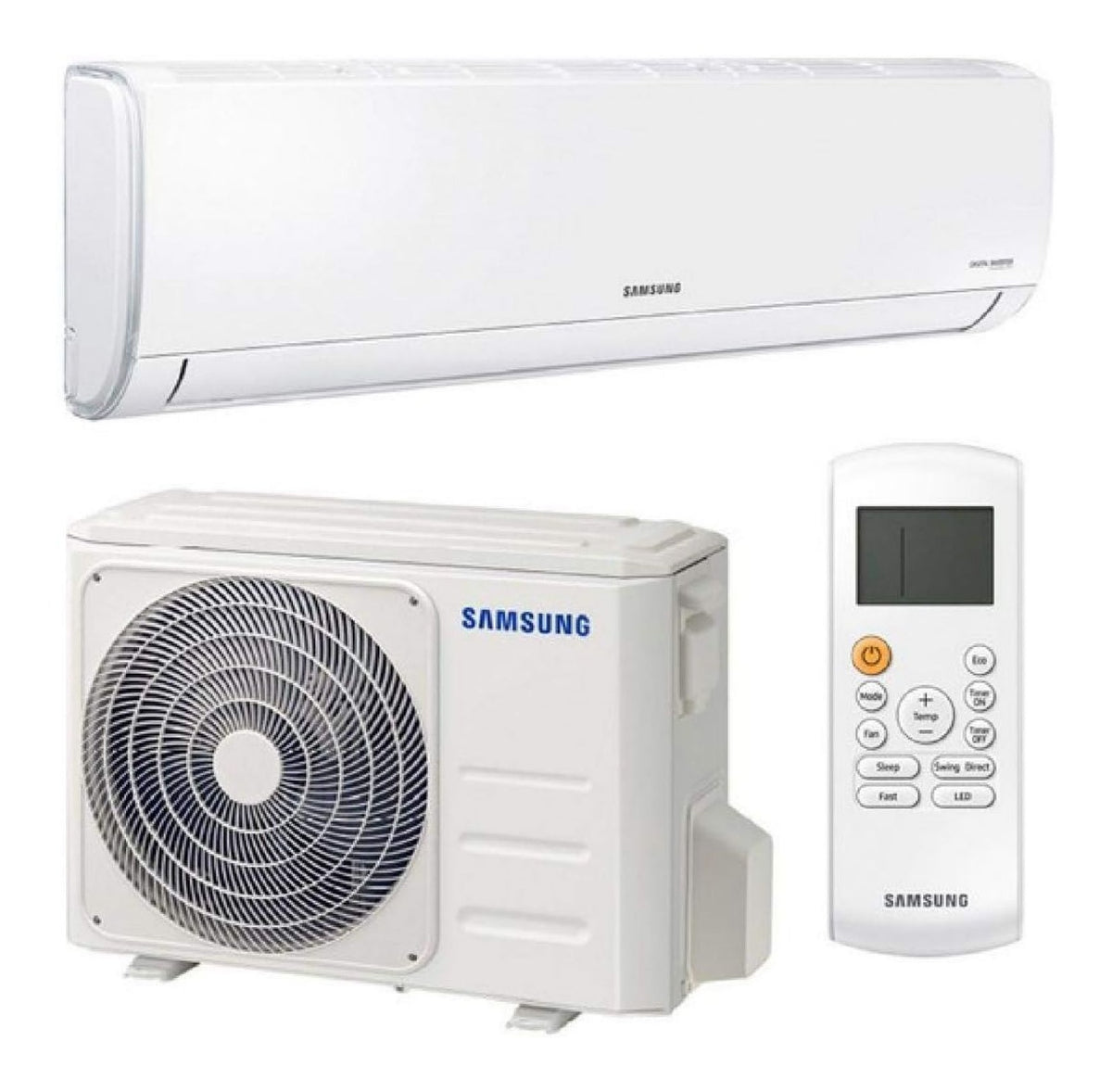 Climatiseur Monosplit Inverter 12000 BTU Reversible R32 Classe A/A Filtre Anti-Allergene