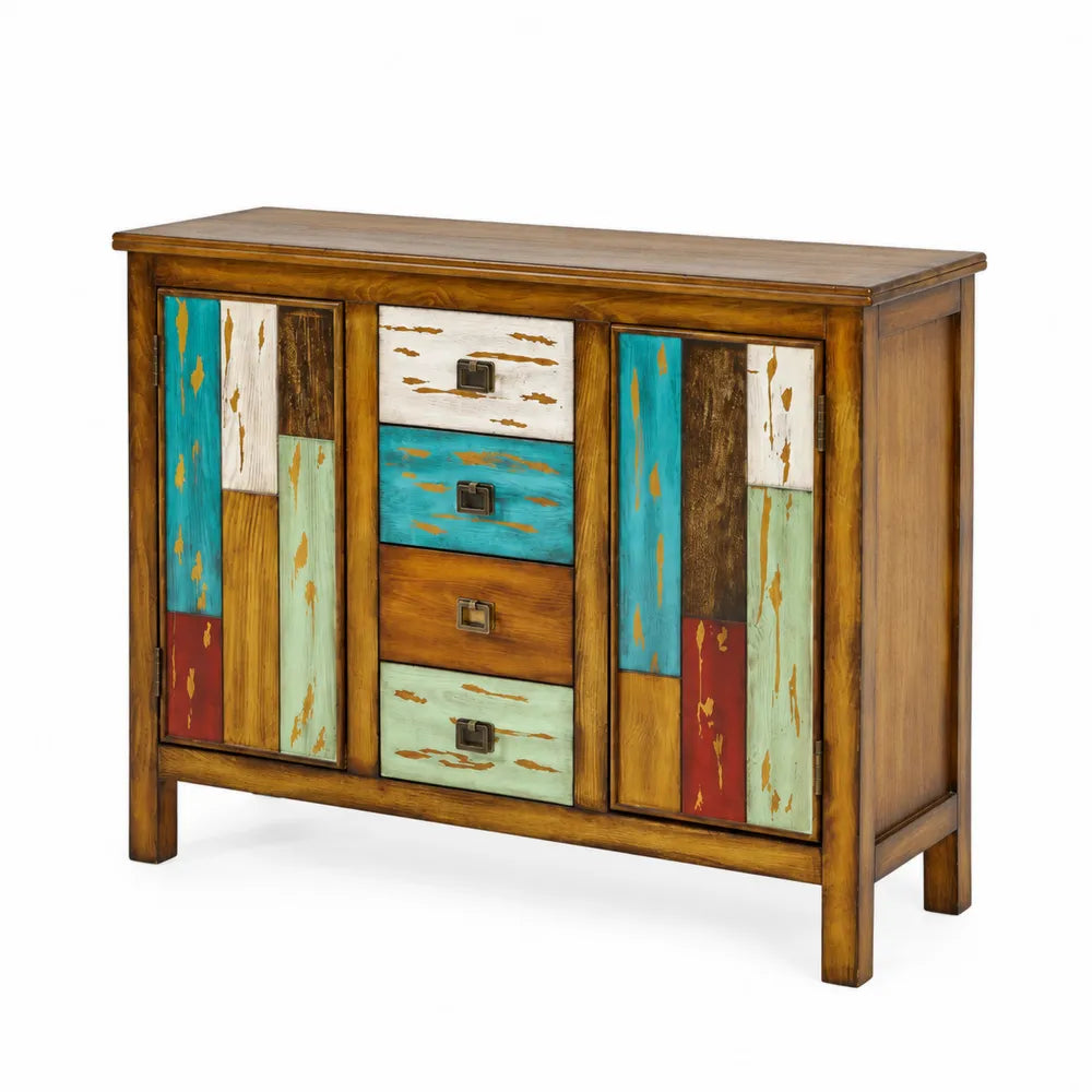 Aparador de Madera Multicolor con Cajones