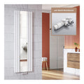 Radiateur miroir vertical 1800x500 mm blanc avec multibloc