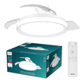 Ventilateur plafond pales retractables 106 cm LED 6 vitesses moteur CC silencieux