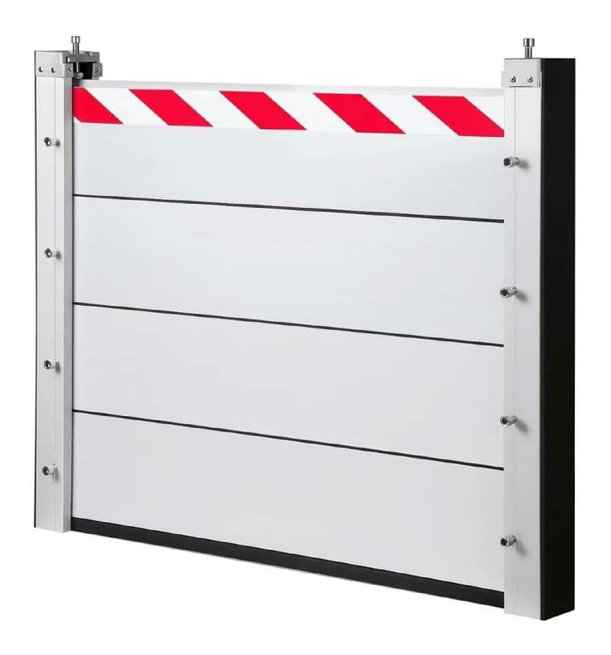 Barriere anti-inondation aluminium 100x60 cm reutilisable bandes reflexion garage
