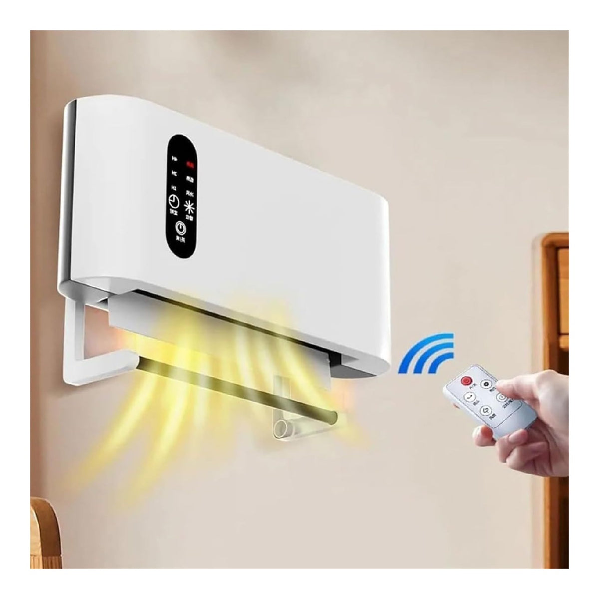 Chauffage mural salle de bain 2000W ceramique PTC telecommande