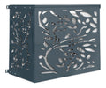 Cache climatiseur exterieur acier gris anthracite profondeur reglable