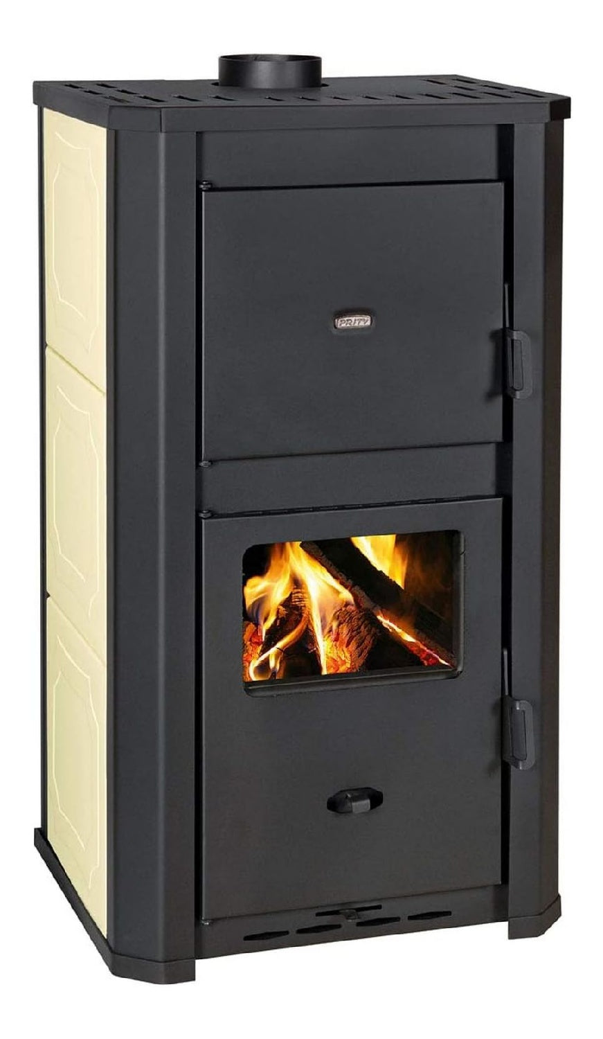 Cheminee a eau 31,5 kW chauffage central grand bac cendres air separe