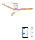 Ventilateur plafond connecte Wi-Fi 132 cm 6 vitesses LED 3 teintes ete hiver