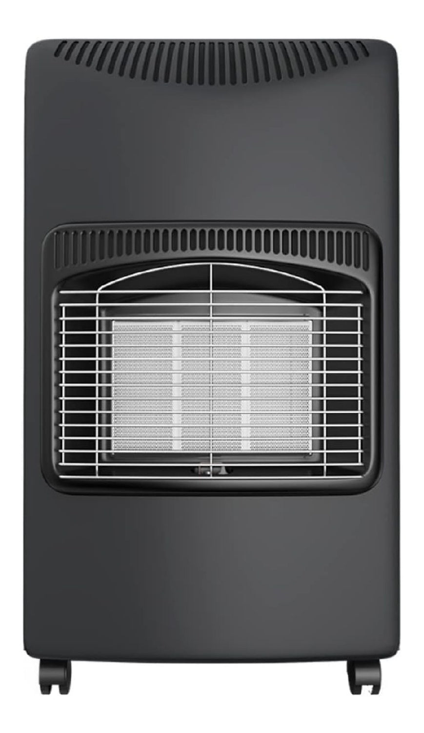 Poele gaz infrarouge 4200W gris 3 ceramiques 120m3 connectique incluse