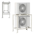 Support sol double couche unite exterieure 800 x 800 x 400 mm
