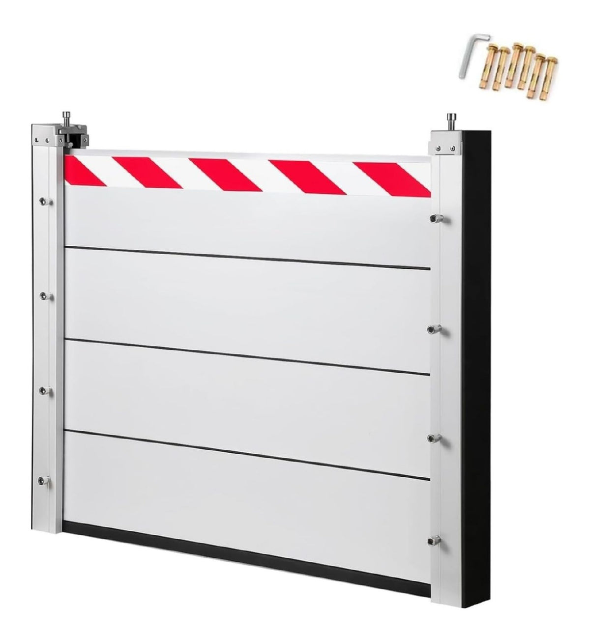 Barriere anti-inondation aluminium 180x40 cm amovible etanche garage portail passage