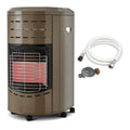Poele gaz infrarouge taupe 4200W design ceramique 40m2 classe A