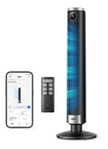 Ventilateur colonne intelligent hauteur reglable 102-114 cm 90 degres 20 dB