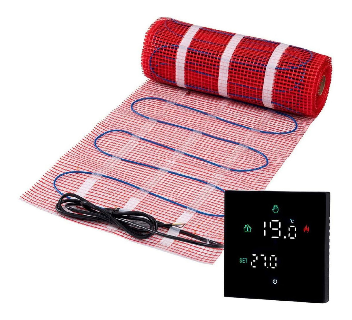 Kit complet chauffage sol electrique 10 m2 150W/m2 thermostat WiFi