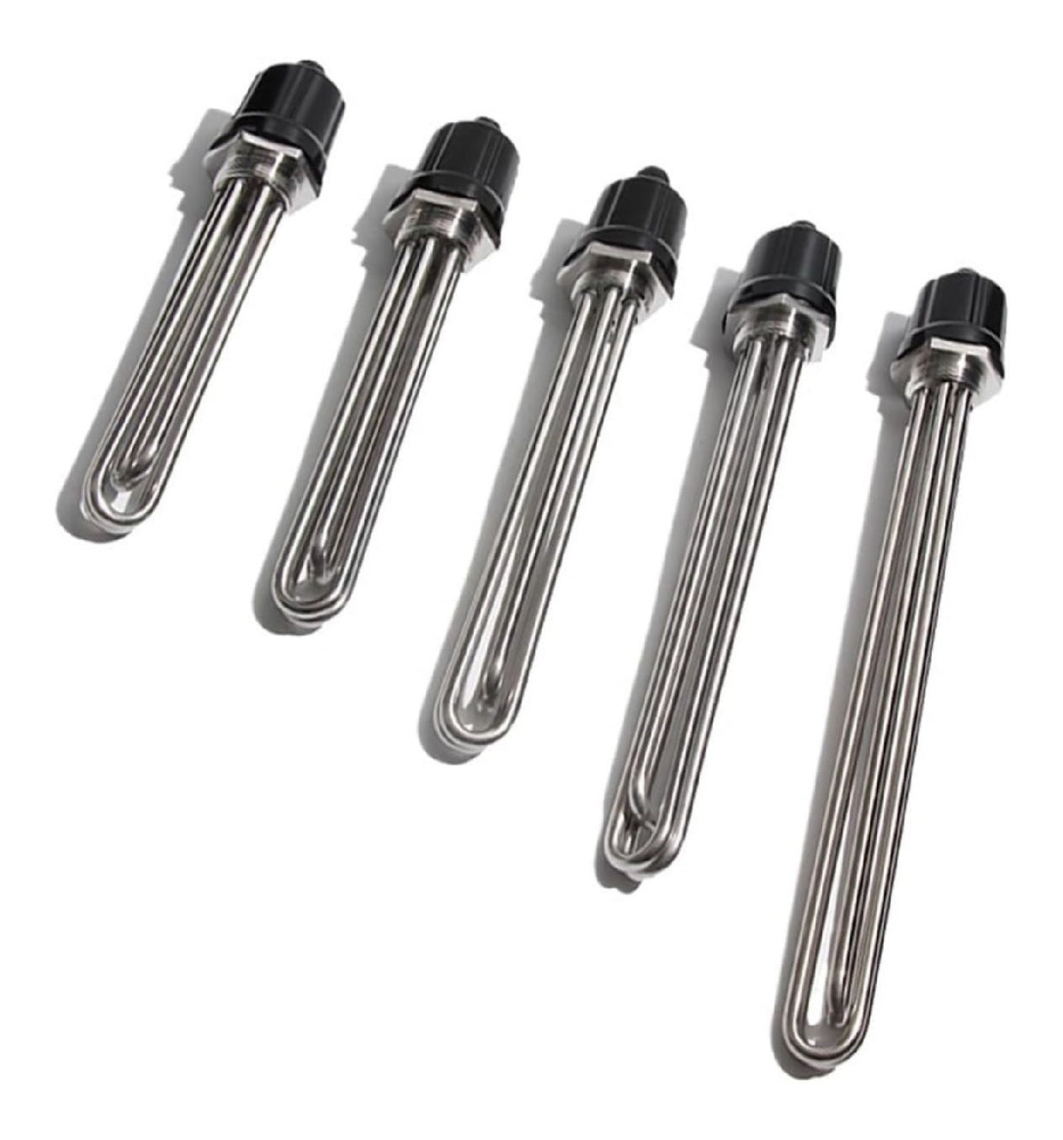 Resistance Chauffante Solaire Inox 304 Filetage DN40 380 V 9 kW Longueur 290 mm Joint Inclus