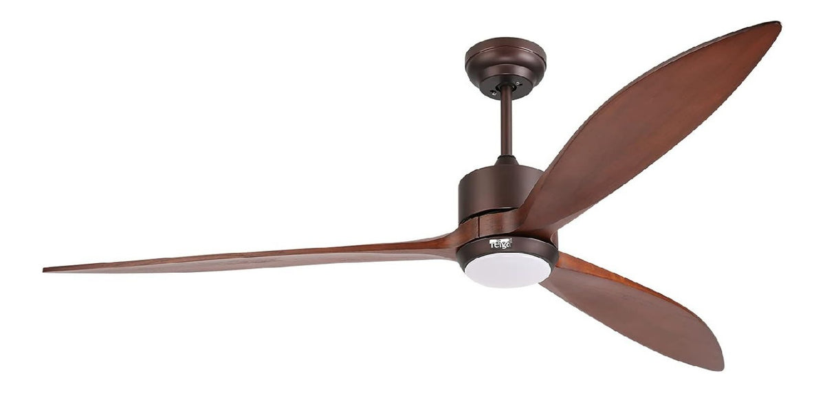 Ventilateur plafond exterieur 165 cm IP44 LED dimmable APP Alexa 6 vitesses
