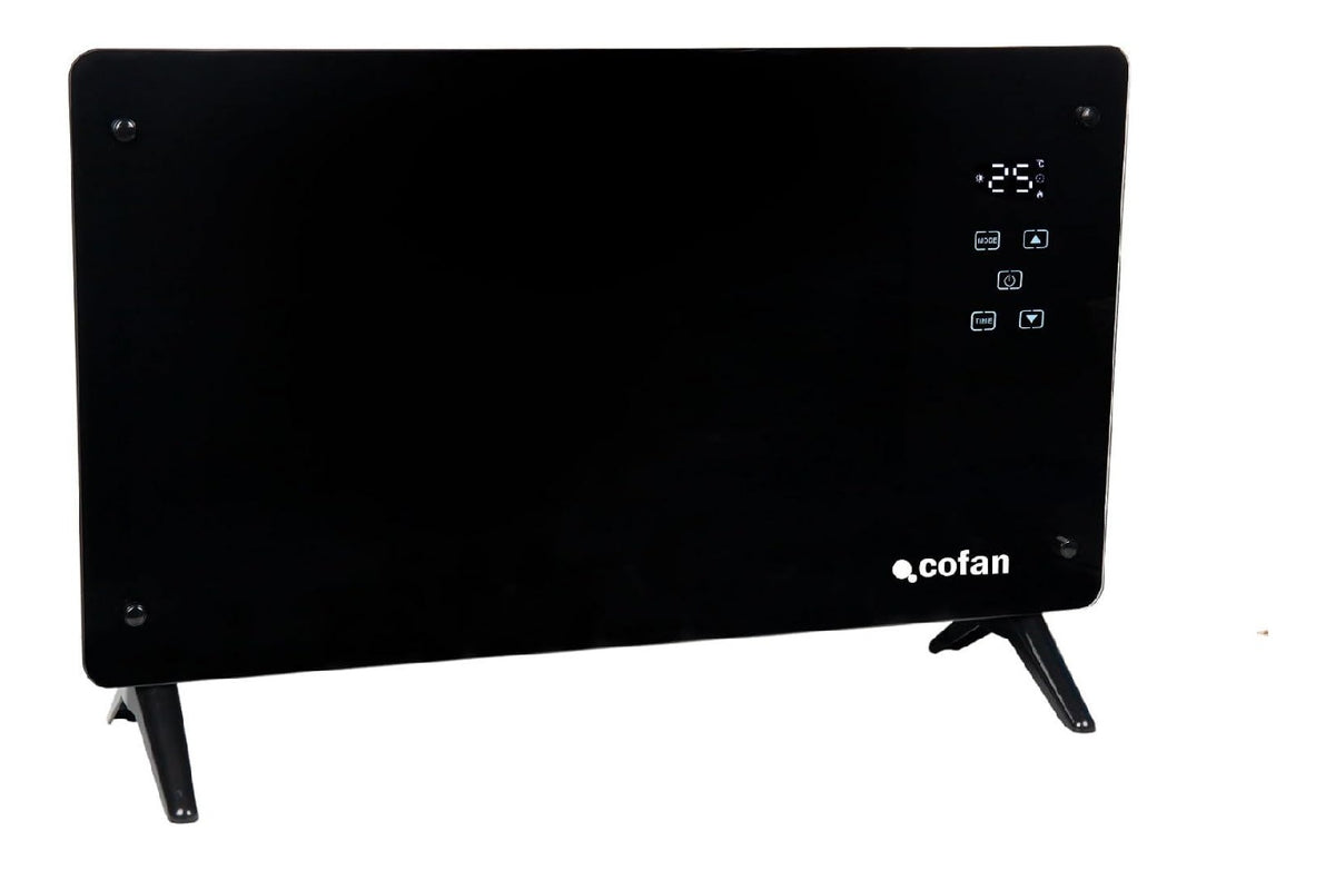 Convecteur verre 2000W LED tactile WiFi telecommande minuterie 24h