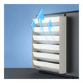 Deflecteur sortie air unite exterieure acier galvanise 45 degres