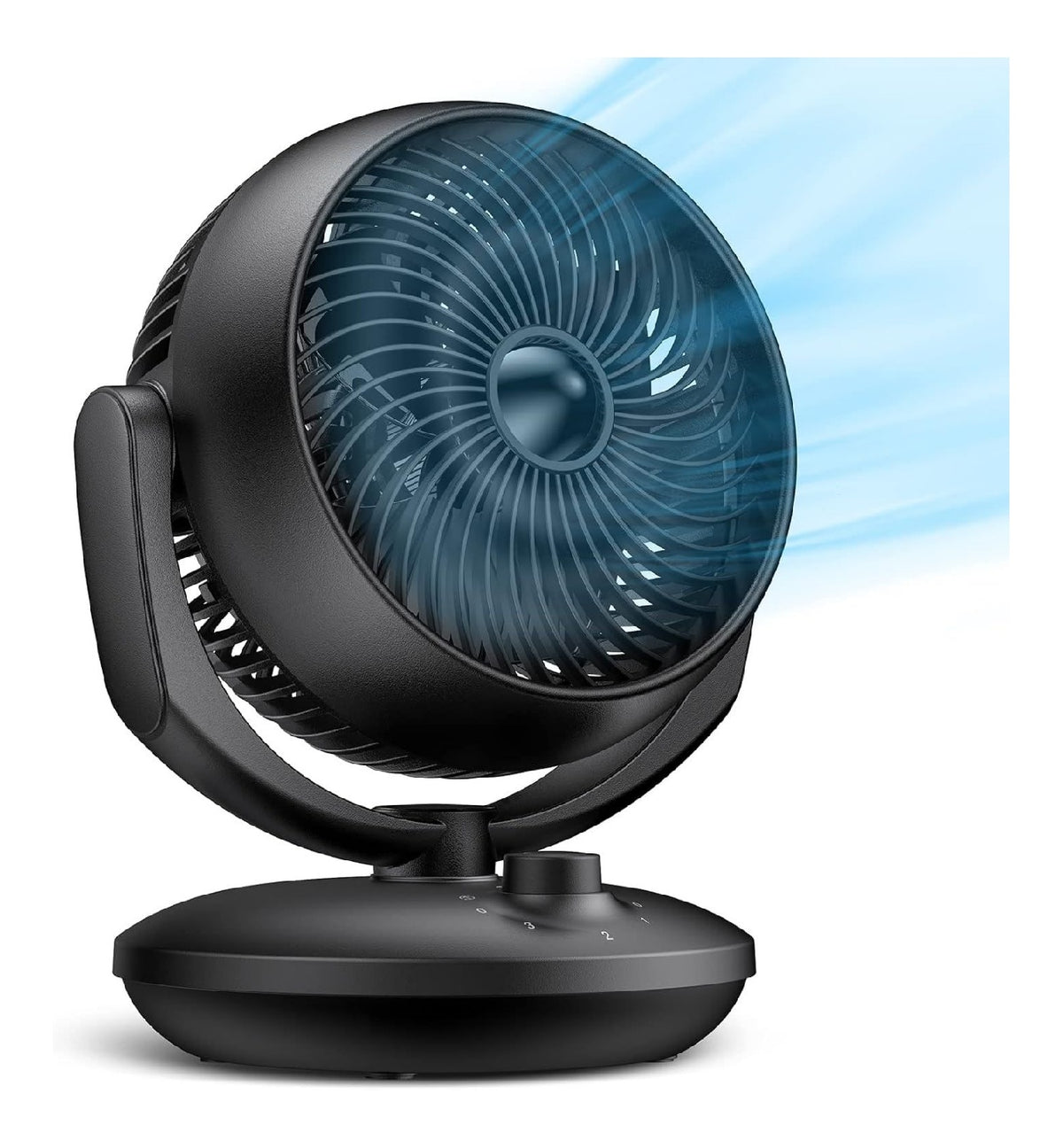 Ventilateur table silencieux 22 dB circulation 3D 3 vitesses inclinaison 90 degres