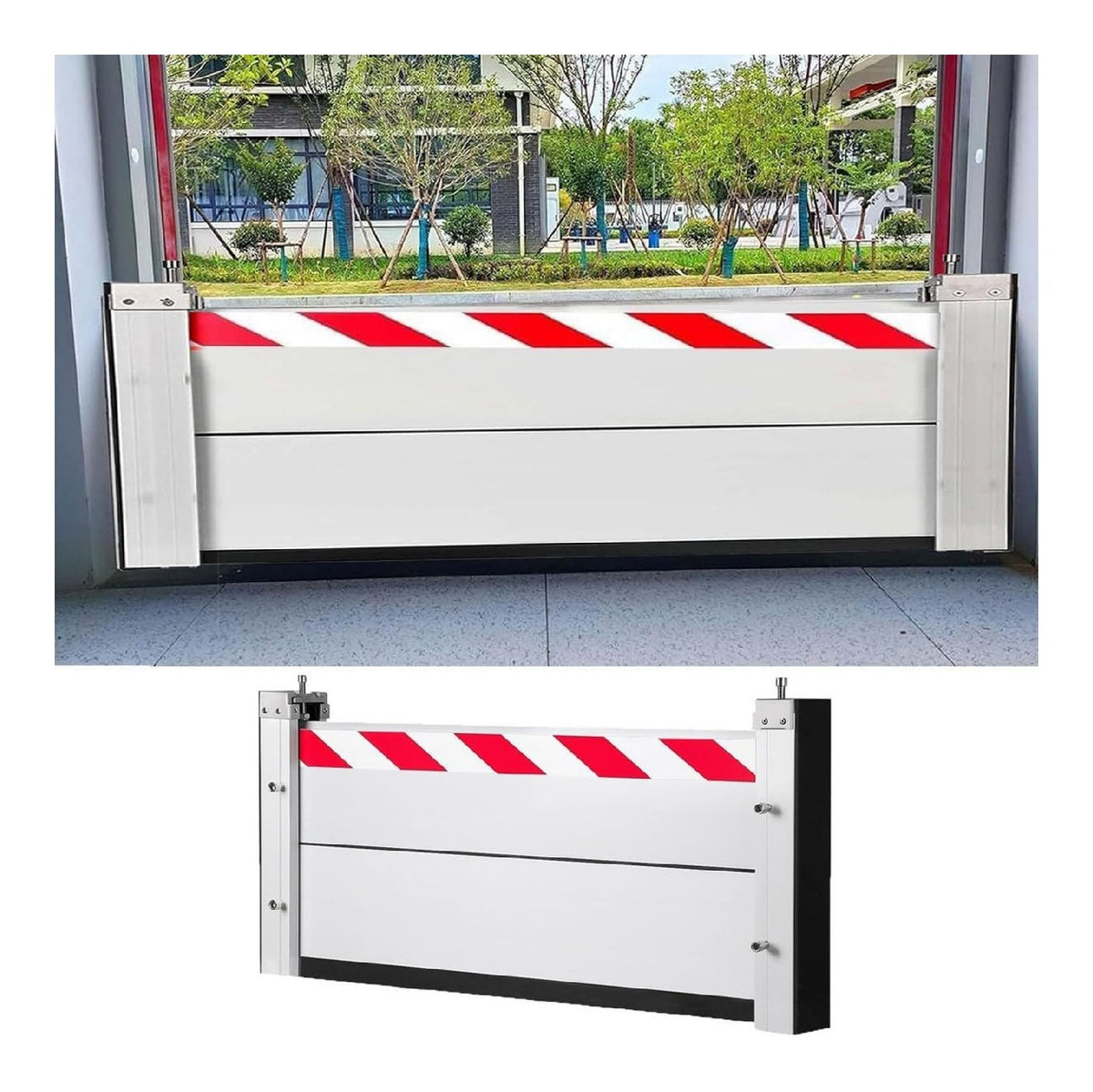 Barriere anti-inondation garage 95x40 cm systeme batardeau eclats reflexion