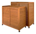 Caisson cache climatiseur bois pin naturel protection exterieure attenue bruit