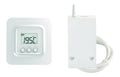 Thermostat Radio Connecte 8 Zones Chauffage Climatisation Ecran Retro-eclaire Compatible Box Domotique