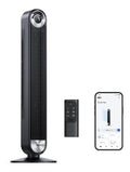 Ventilateur tour intelligent 106cm WiFi voix 7,92 m/s 9 vitesses 12h LED