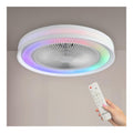 Ventilateur plafond LED RGB dimmable telecommande 3000K-6000K ete hiver chambre