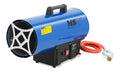 Canon air chaud gaz 30kW 650m3h allumage manuel 310m2 chantier