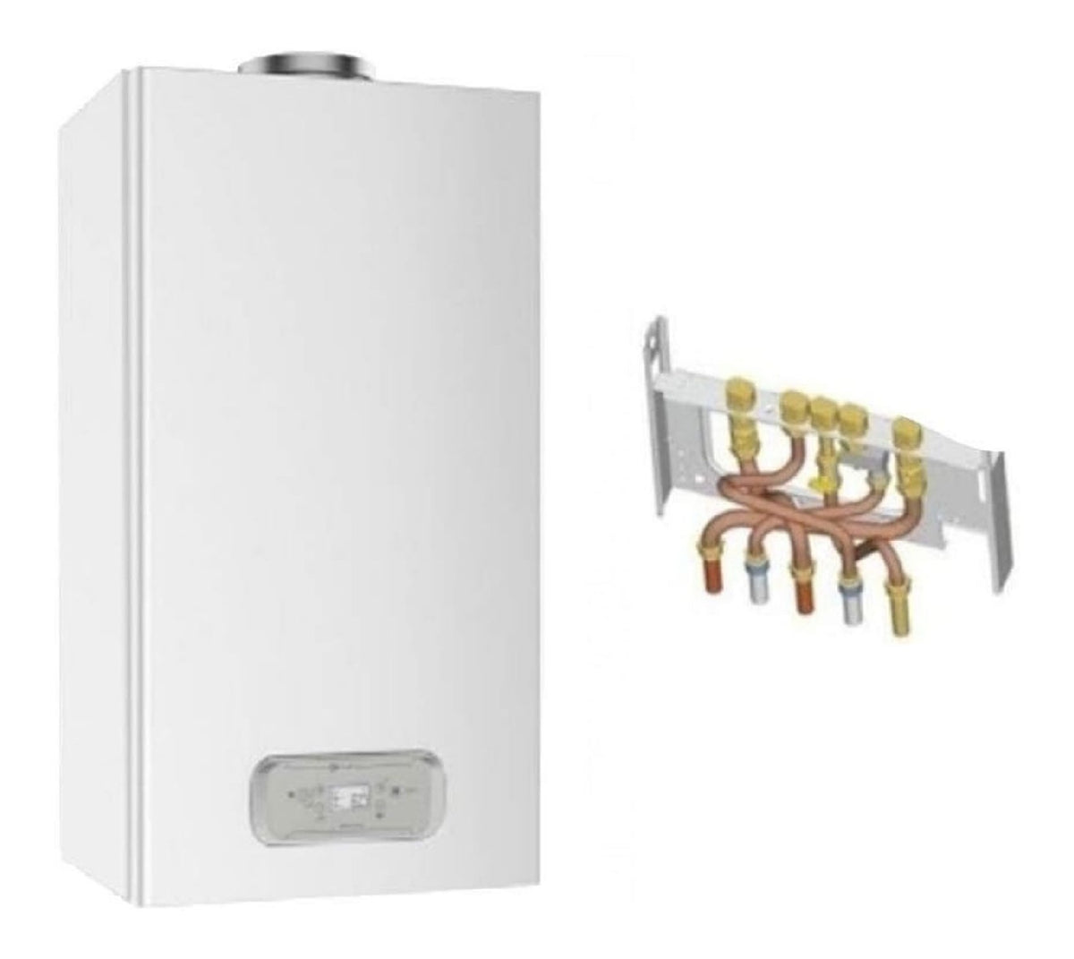 Chaudiere gaz cheminee 24kW chauffage eau chaude sanitaire murale