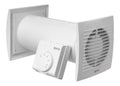 Repartiteur air chaud mural 125mm avec thermostat et clapet anti-retour