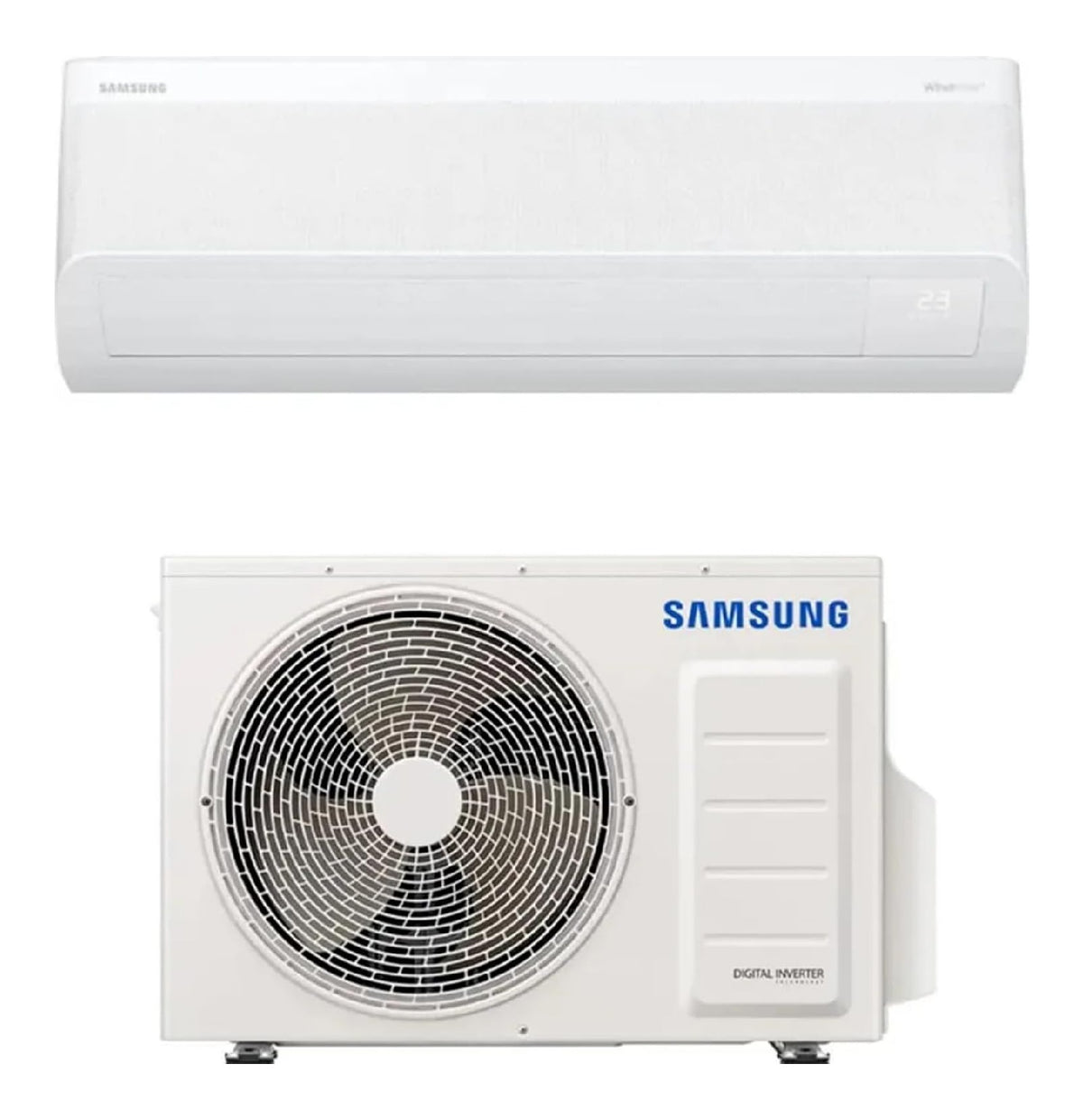 Climatiseur Mural 12000 BTU Technologie Flux d'Air Sans Courant Wi-Fi IA Classe A/A R32