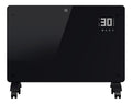 Convecteur verre noir 2500 W Wi-Fi deux niveaux