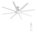 Ventilateur plafond industriel 183 cm blanc 6 vitesses telecommande ete hiver