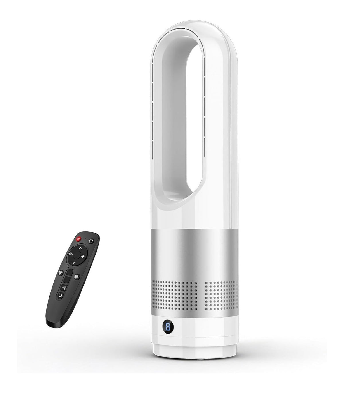 Ventilateur colonne sans pale 60cm silencieux 30dB 10 vitesses telecommande 9h