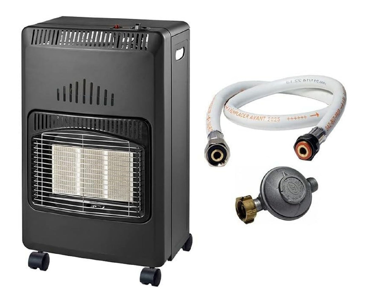 Poele gaz infrarouge pliable 4200W 3 ceramiques 120m3 butane