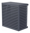 Habillage Aluminium Anthracite pour Climatisation et Pompe Chaleur 120x110x66 cm