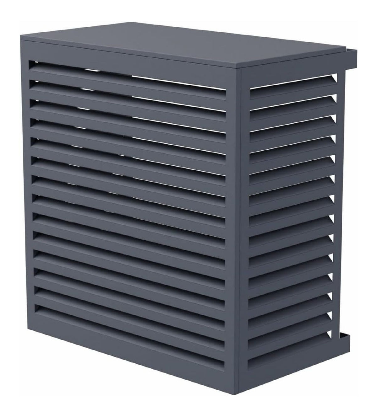Habillage Aluminium Anthracite pour Climatisation et Pompe Chaleur 120x110x66 cm