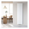 Radiateur plat horizontal blanc 1800x460 mm double panneau