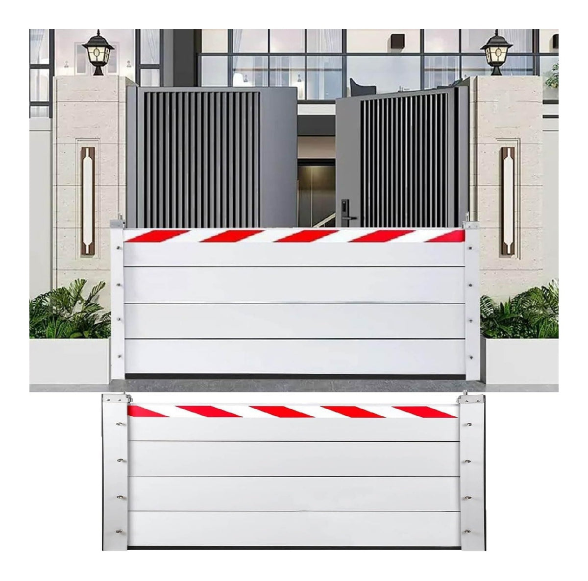 Barriere anti-inondation aluminium 120x80 cm robuste reutilisable exterieur interieur