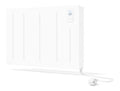 Radiateur double coeur ceramique 1000W connecte 750x450 mm blanc