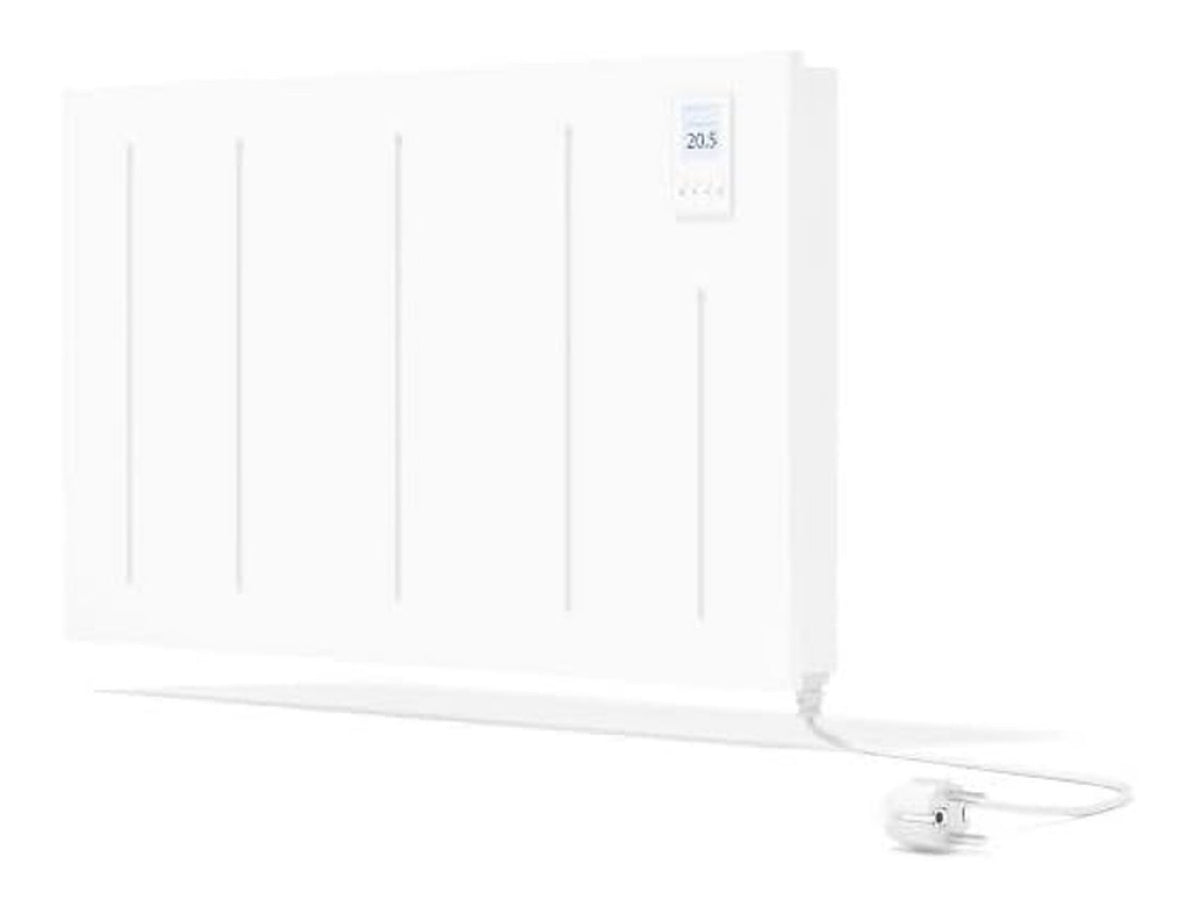 Radiateur double coeur ceramique 1000W connecte 750x450 mm blanc