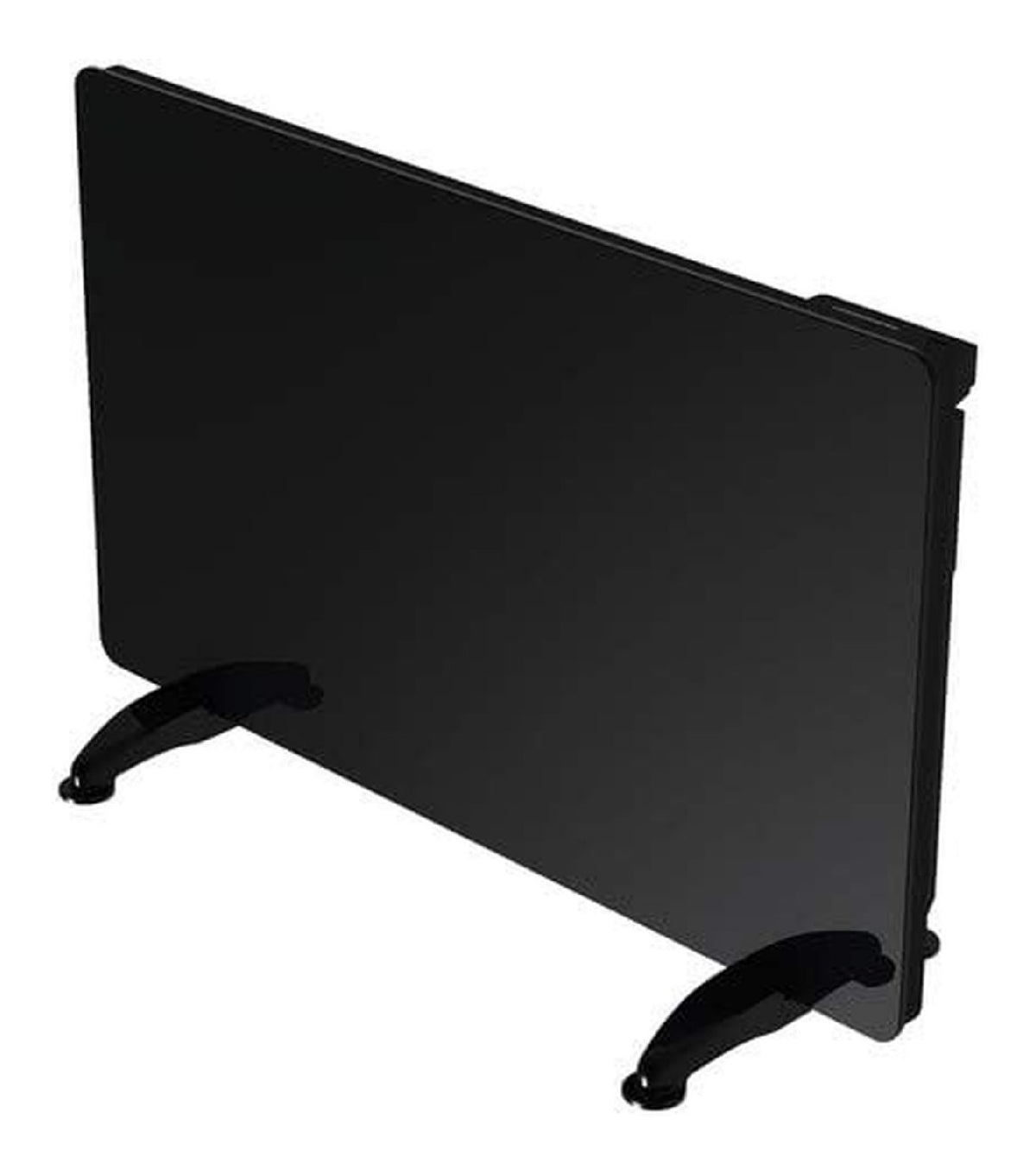 Panneau rayonnant mobile verre noir 1500W thermostat electronique