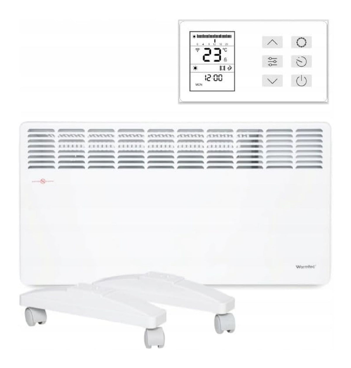 Convecteur 2000 W Wi-Fi IP24 mural sur pied