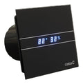 Extracteur salle de bain hygrometrique 115 m3/h minuterie 31 dB ecran LED 8W