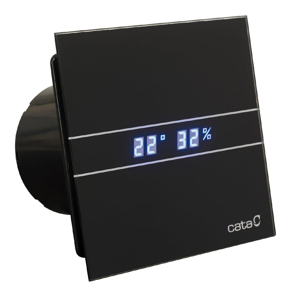 Extracteur salle de bain hygrometrique 115 m3/h minuterie 31 dB ecran LED 8W