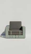 Silla exterior madera y metal